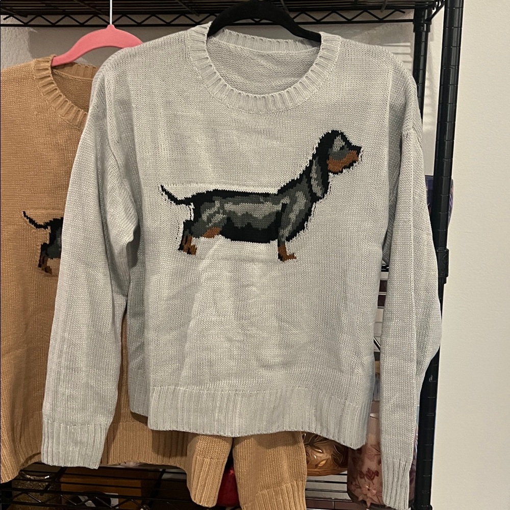 Boutique Dachshund Knit Sweater, Various Colors/Sizes NWOT - Picture 8 of 10